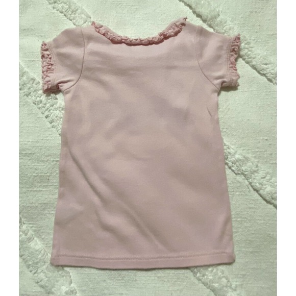 Kavio Short Sleeve Ruffle Top/Shirt with Glitter Two - Picture 2 of 3